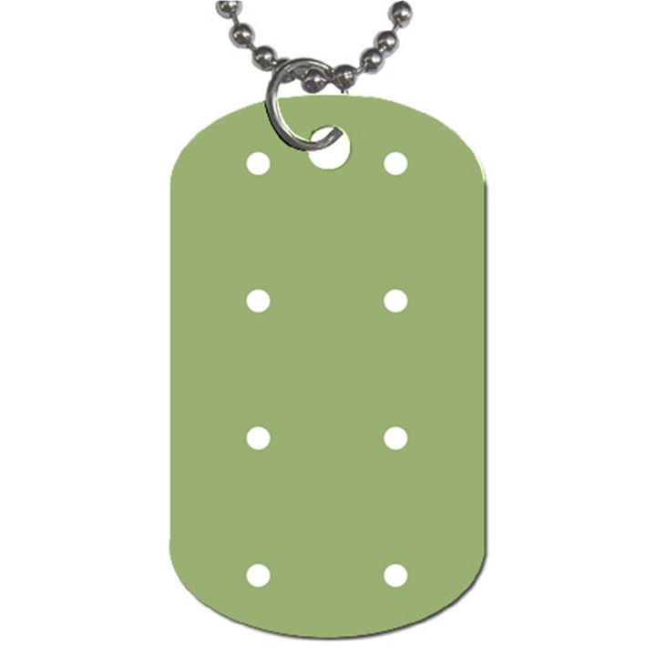 Olive Dots Dog Tag (Two Sides)