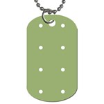 Olive Dots Dog Tag (Two Sides) Back