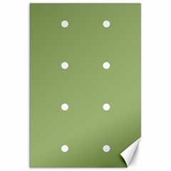 Olive Dots Canvas 20  X 30   by snowwhitegirl