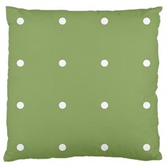 Olive Dots Large Cushion Case (two Sides) by snowwhitegirl