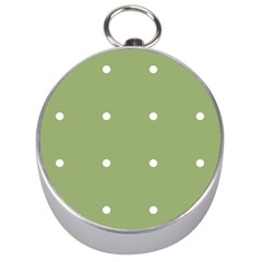 Olive Dots Silver Compasses by snowwhitegirl