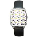 Music Stars Square Metal Watch Front