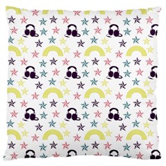 Music Stars Large Cushion Case (One Side)