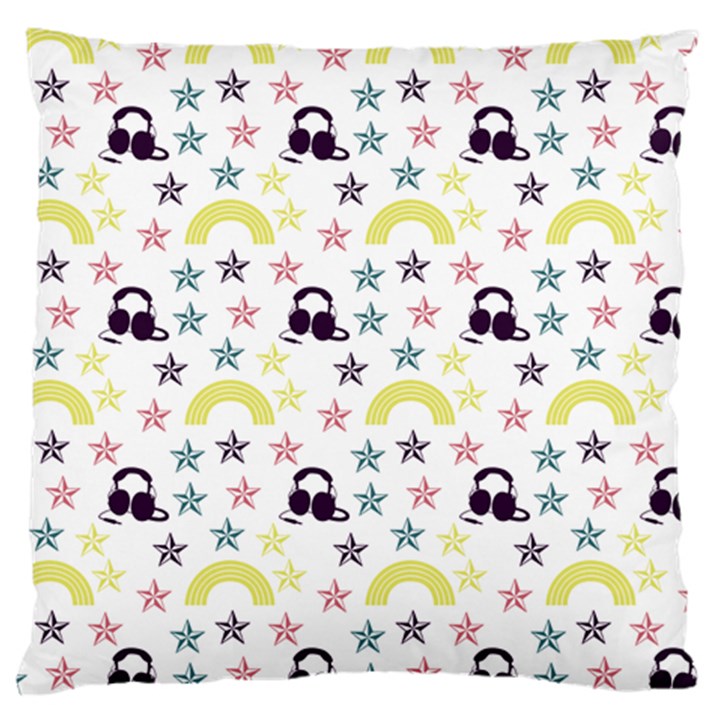 Music Stars Large Cushion Case (Two Sides)