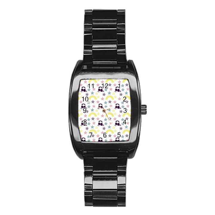 Music Stars Stainless Steel Barrel Watch