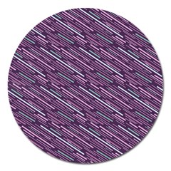 Silly Stripes Magnet 5  (round) by snowwhitegirl