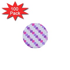 Geometric Squares 1  Mini Buttons (100 Pack)  by snowwhitegirl