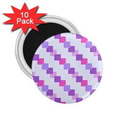 Geometric Squares 2 25  Magnets (10 Pack)  by snowwhitegirl