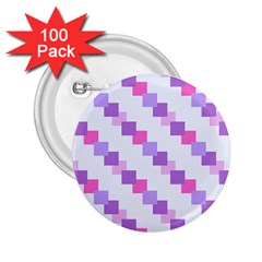 Geometric Squares 2 25  Buttons (100 Pack)  by snowwhitegirl