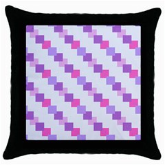 Geometric Squares Throw Pillow Case (black) by snowwhitegirl