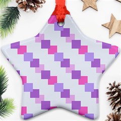 Geometric Squares Star Ornament (two Sides) by snowwhitegirl