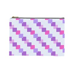 Geometric Squares Cosmetic Bag (large)