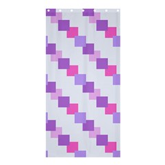 Geometric Squares Shower Curtain 36  X 72  (stall)  by snowwhitegirl