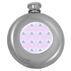 Pink Cupcake Round Hip Flask (5 Oz) by snowwhitegirl