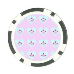 Pink Cupcake Poker Chip Card Guard by snowwhitegirl