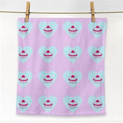 Pink Cupcake Face Towel by snowwhitegirl