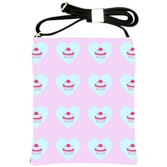 Pink Cupcake Shoulder Sling Bags by snowwhitegirl