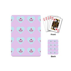 Pink Cupcake Playing Cards (mini)  by snowwhitegirl