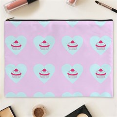 Pink Cupcake Cosmetic Bag (xxxl)