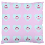 Pink Cupcake Standard Flano Cushion Case (One Side) Front