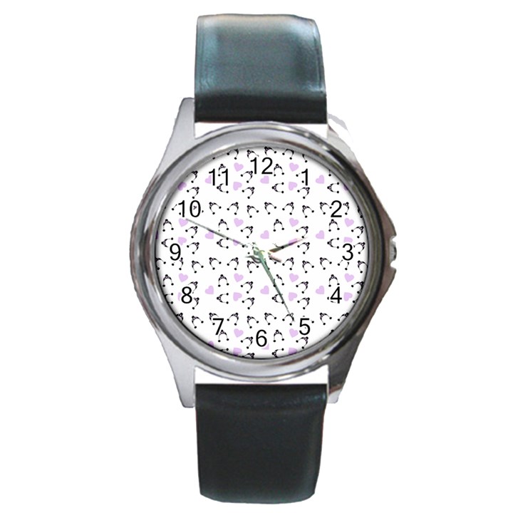 Black Hats Round Metal Watch