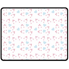 Pink Hats Fleece Blanket (medium)  by snowwhitegirl