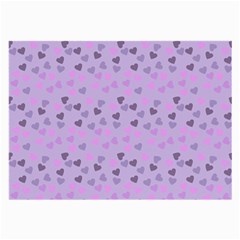 Heart Drops Violet Large Glasses Cloth by snowwhitegirl