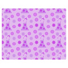 Purple Dress Double Sided Flano Blanket (medium)  by snowwhitegirl