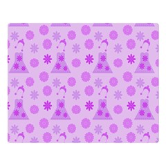 Purple Dress Double Sided Flano Blanket (large)  by snowwhitegirl