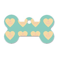 Teal Cupcakes Dog Tag Bone (one Side) by snowwhitegirl