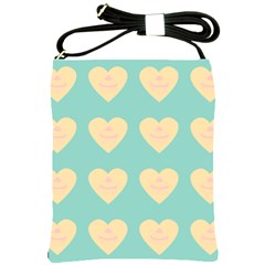 Teal Cupcakes Shoulder Sling Bags by snowwhitegirl