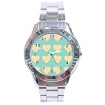 Teal Cupcakes Stainless Steel Analogue Watch Front