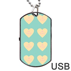 Teal Cupcakes Dog Tag Usb Flash (two Sides) by snowwhitegirl