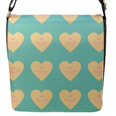 Teal Cupcakes Flap Messenger Bag (s) by snowwhitegirl