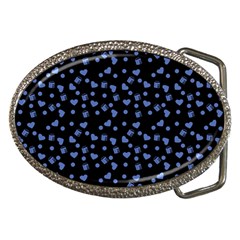 Blue Hearts Belt Buckles