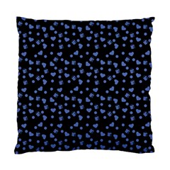 Blue Hearts Standard Cushion Case (two Sides) by snowwhitegirl