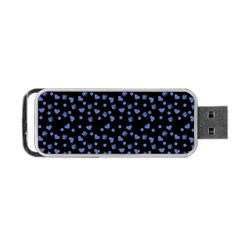 Blue Hearts Portable Usb Flash (two Sides) by snowwhitegirl