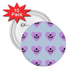 Blue Cupcake 2 25  Buttons (10 Pack)  by snowwhitegirl