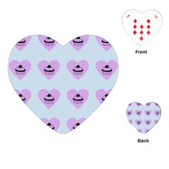 Blue Cupcake Playing Cards (heart)  by snowwhitegirl