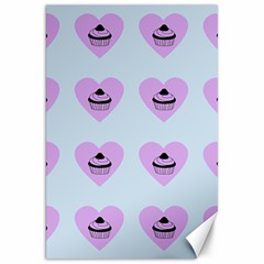 Blue Cupcake Canvas 20  X 30   by snowwhitegirl