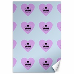 Blue Cupcake Canvas 24  X 36  by snowwhitegirl