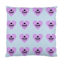 Blue Cupcake Standard Cushion Case (two Sides) by snowwhitegirl