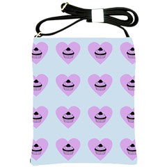 Blue Cupcake Shoulder Sling Bags by snowwhitegirl