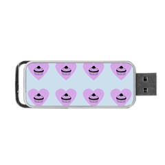 Blue Cupcake Portable Usb Flash (two Sides) by snowwhitegirl