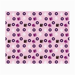 Pink Donuts Small Glasses Cloth (2-side) by snowwhitegirl