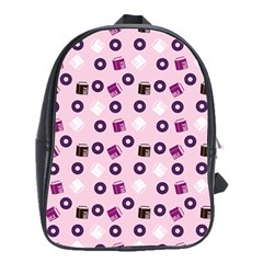 Pink Donuts School Bag (xl) by snowwhitegirl