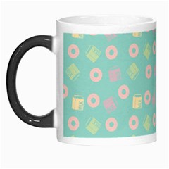 Teal Donuts And Milk Morph Mugs by snowwhitegirl