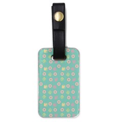 Teal Donuts And Milk Luggage Tags (one Side)  by snowwhitegirl