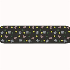 Dark Grey Milk Hearts Large Bar Mats