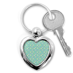 Teal Milk Hearts Key Chains (Heart) 